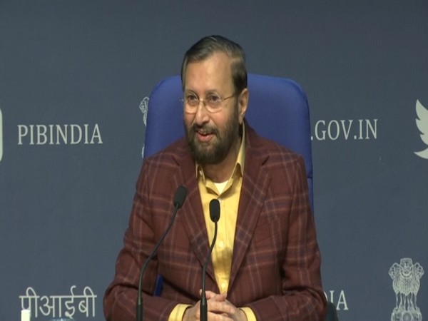 Union Environment Minister Prakash Javadekar addressing a press conference on Friday.