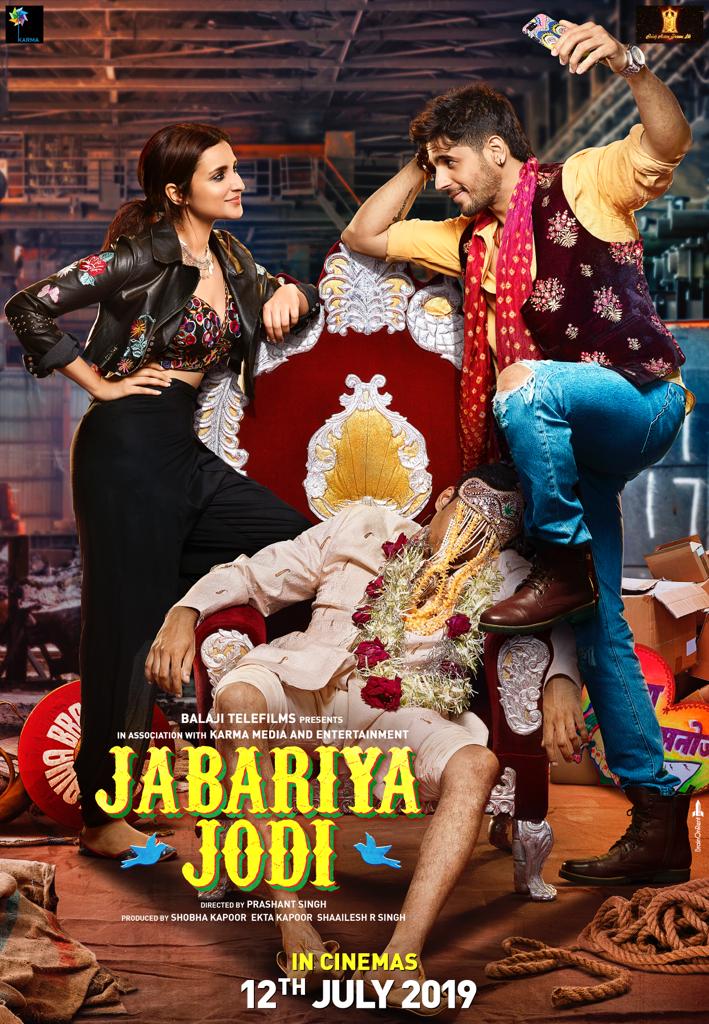 Parineeti Chopra and Sidharth Malhotra in 'Jabariya Jodi' poster, Image courtesy: Twitter