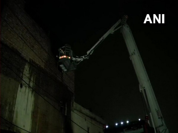 Visual from fire spot in New Delhi. 