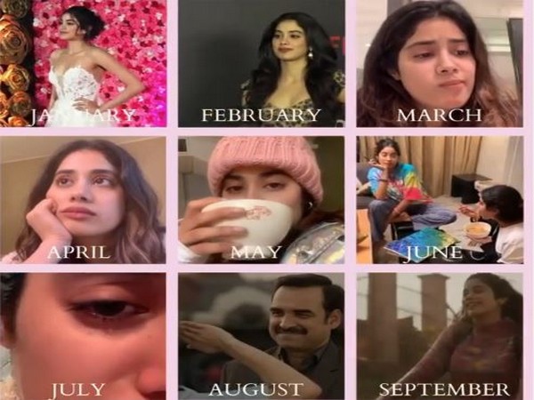 Collage of boomarang shared by Janhvi Kapoor (Image courtesy: Instagram)