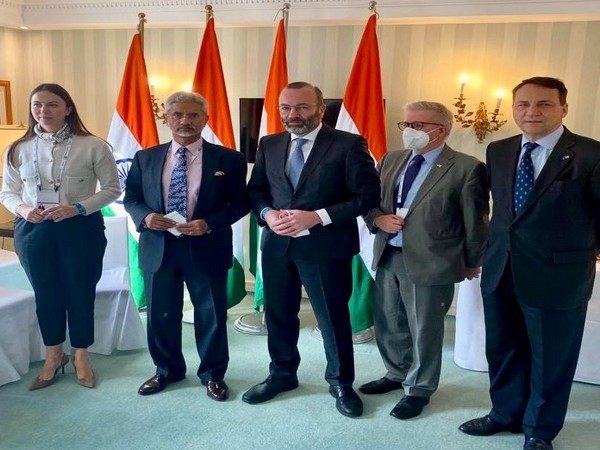 EAM S Jaishankar holds a series of meeting in Germany (photo Credit: EAM S Jaishankar Twitter)
