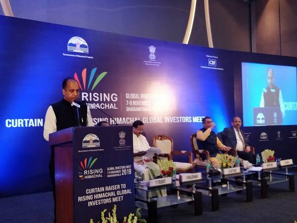 HP Chief Minister Jai Ram Thakur while addressing an event in New Delhi on Thursday. Photo/ ANI