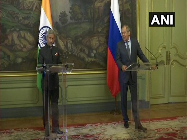External Affairs Minister (EAM) S Jaishankar at a joint Press Conference with Russian Foreign Minister Sergey Lavrov on Friday.
