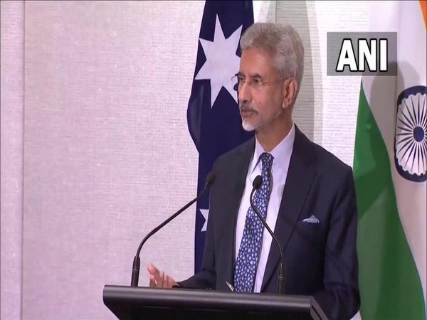 External Affairs Minister (EAM) S Jaishankar addressing a joint press conference with his Australian counterpart Marise Payne.
