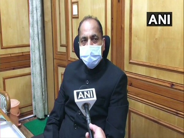 Himachal Pradesh Chief Minister jai Ram Thakur speaking to ANI on Tuesday. 