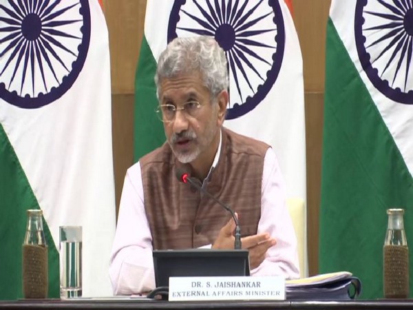 External Affairs Minister S Jaishankar speaking to media on Tuesday