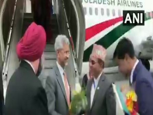 EAM Jaishankar was received by Nepal foreign secretary at the airport in Kathmandu on Wednesday