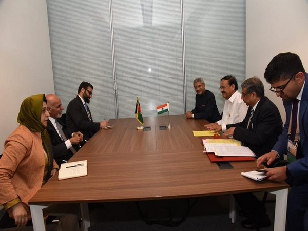 S Jaishankar, Venkaiah Naidu meet Afghan President Ashraf Ghani on NAM summit sidelines in Baku on Friday
