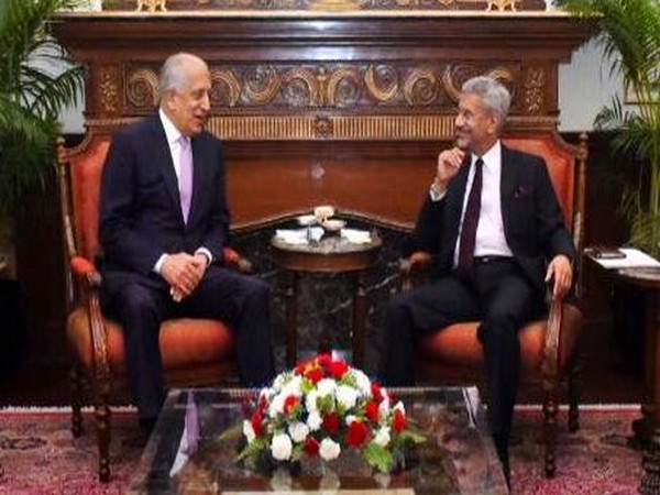 Afghanistan Zalmay Khalilzad during talks with External Affairs Minister S Jaishankar (file photo)
