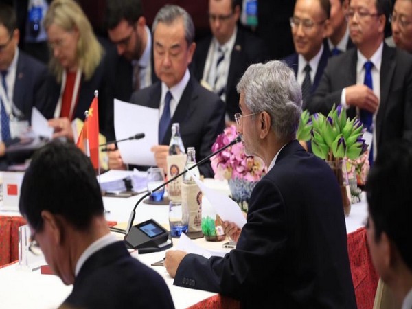 EAM S Jaishankar at the 9th EAS FMM in Bangkok on Friday (Photo/EAM's Twitter)