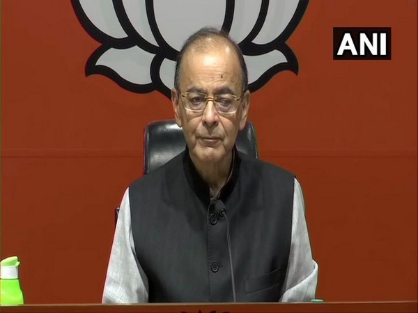 Union Finance Minister Arun Jaitley addressing press conference in New delhi on Monday