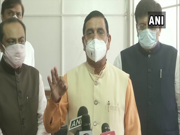 Parliamentary Affairs Minister Pralhad Joshi on Monday. (Photo/ANI)