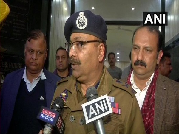 J-K DGP Dilbag Singh speaking to reporters in Jammu on Tuesday.