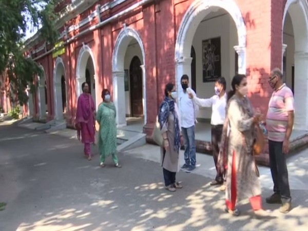 A visual of a school in Jammu on Monday. Photo/ANI