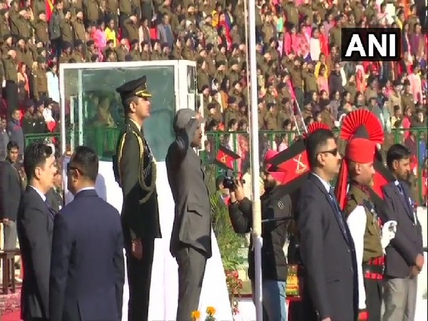 Lieutenant Governor Jammu and Kashmir, Girish Chandra Murmu ar Republic Day Parade in Jammu on Sunday.
