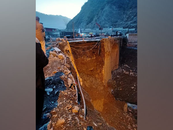 A bridge has been damaged at Jammu-Srinagar National Highway on Sunday. 