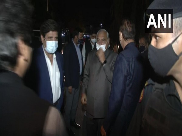 Congress leaders of G-23 group in Jammu on Friday. (Photo/ANI)