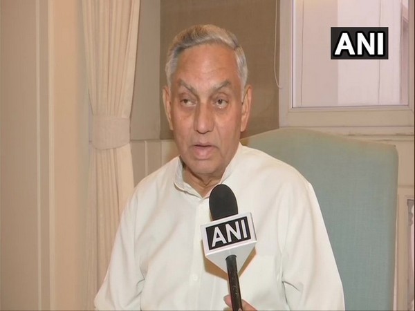Senior Congress leader Janardan Dwivedi speaking to ANI in New Delhi on Monday. Photo/ANI