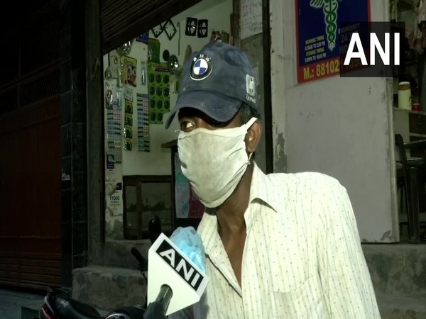 A migrant labourer speaking to ANI on Wednesday. Photo/ANI