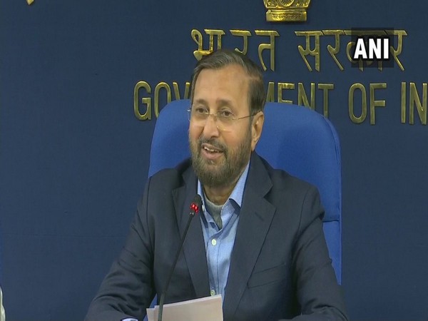 Prakash Javadekar addressing a press conference in New Delhi on Wednesday.