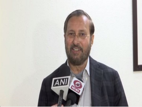 Prakash Javadekar speaking to reporters in New Delhi. Photo/ANi