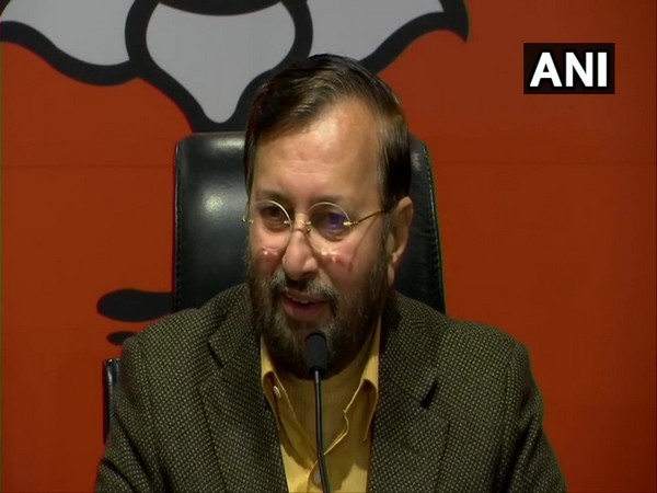Prakash Javadekar addressing a press conference in New Delhi on Thursday.