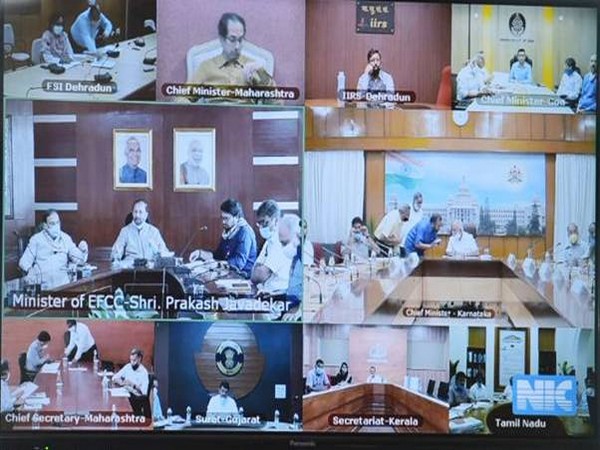 Union Minister Prakash Javadekar on Thursday interacted with Chief Ministers via video conferencing.