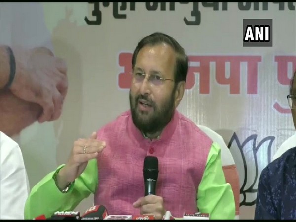 Union Minister Prakash Javadekar speaking to media in Pune, Maharashtra on Saturday. 