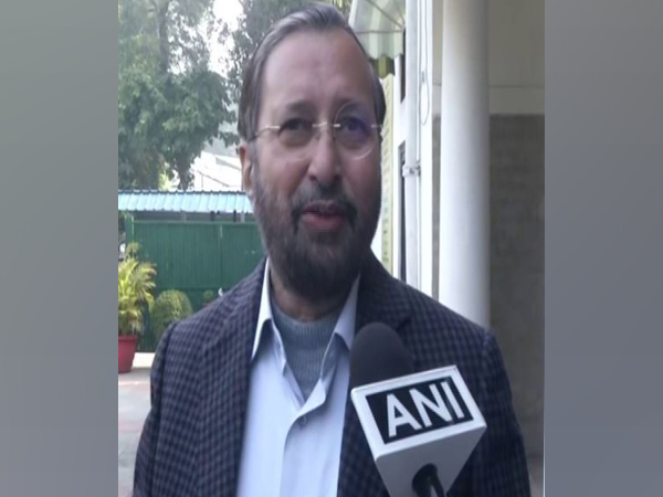 Union Minister Prakash Javadekar talking to ANI in New Delhi on Sunday