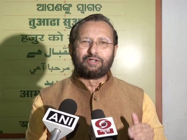 Union Minister Prakash Javadekar talking to media persons in New Delhi on Saturday