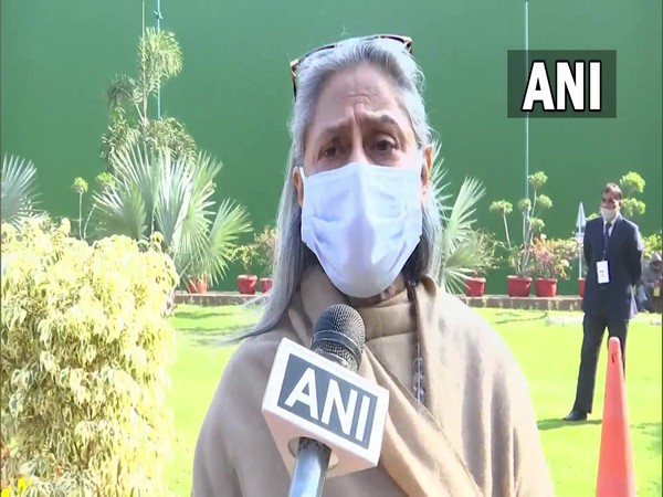Samajwadi Party Rajya Sabha MP Jaya Bachchan speaking to ANI in Delhi on Friday. (Photo/ANI) 