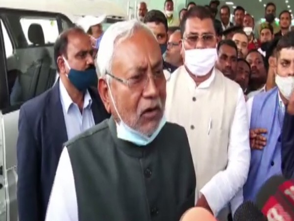 Bihar Chief Minister Nitish Kumar interacting with media on Wednesday.