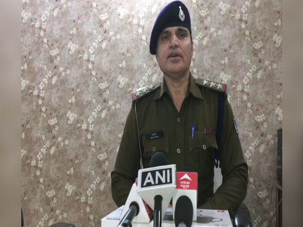 Vijay Nagar police station incharge, Tehzeeb Qazi speaking to media on Thursday. (Photo/ANI)