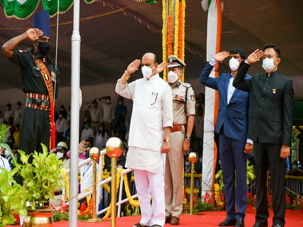 Karnataka Chief Minister Basavaraj Bommai at the event (Photo/ANI)