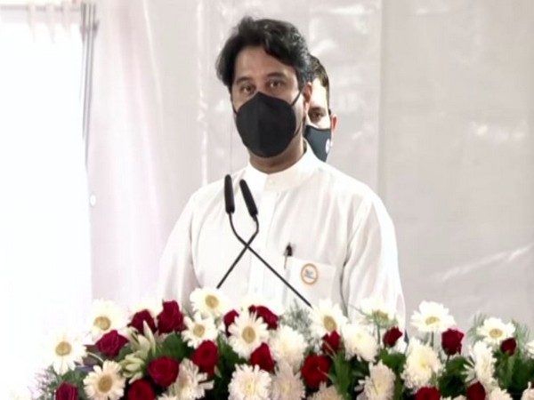 Union Minister for Civil Aviation, Jyotiraditya M Scindia (Photo/ANI)