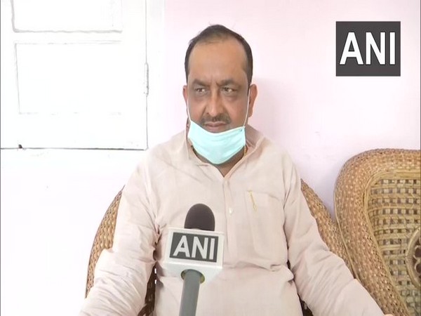 JDU leader Manoj Kumar Kushwaha speaking to ANI on Saturday. 