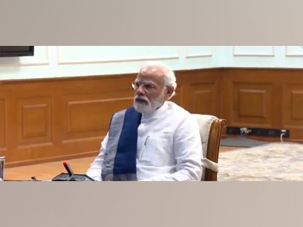 Prime Minister Narendra Modi at the meeting (Photo/ANI)