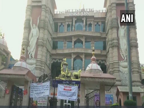 ISKCON Temple, Noida has been closed till March 31.  Photo/ ANI