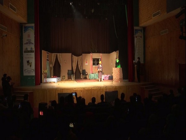 Visual of a play in annual drama festival in Srinagar 