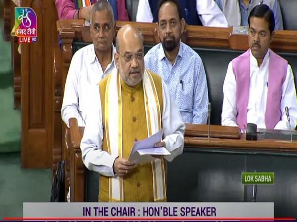 Union Home Minister Amit Shah speaking in Lok Sabha (Photo/Sansad TV)