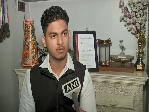Hyderabad student, Vedant Anandwade, who got scholarship over Rs 1 cr in US university (Photo:ANI)