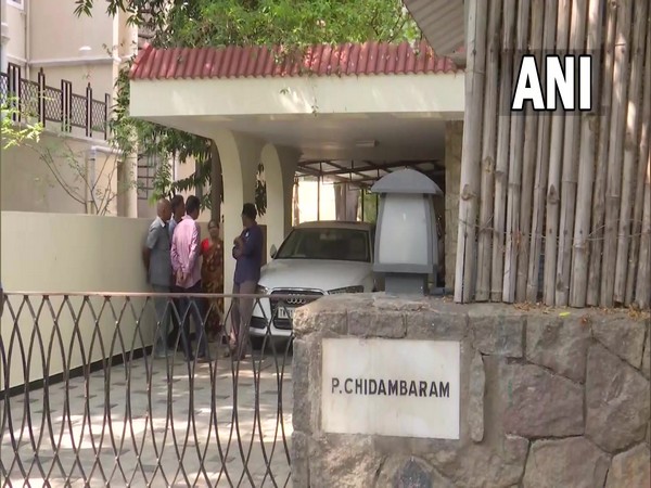 CBI searches in Chidambaram's house. (ANI/photo)