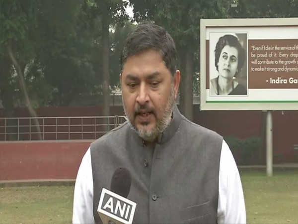 Congress spokesperson Pranav Jha talking to ANI in New Delhi on Monday. Photo/ANI