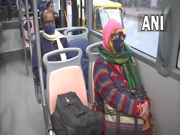 Buses, metro run at 50 pc capacity in Delhi (Photo/ANI)