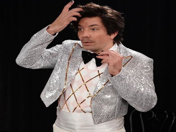 Jimmy Fallon portraying Harry Styles (Image Source: Instagram)