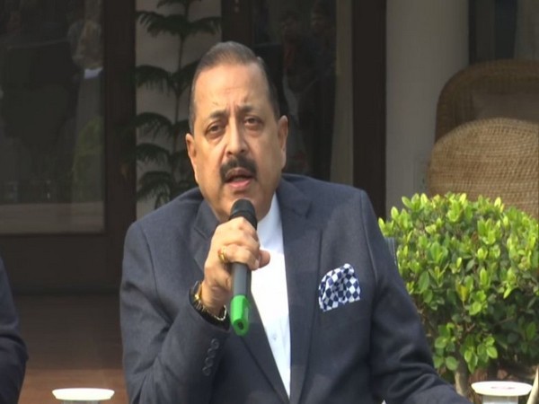 Union Minister Jitendra Singh speaking to reporters in New Delhi on Tuesday. Photo/ANI