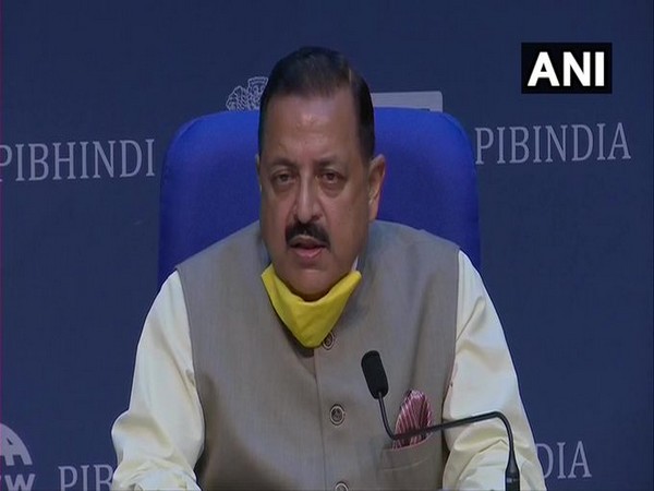 Union Minister Jitendra Singh addressing a press conference in New Delhi on Wednesday.