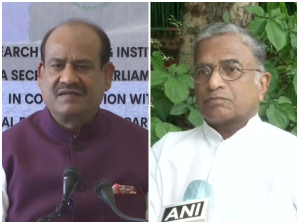 Lok Sabha Speaker Om Birla and Deputy Chairman of Rajya Sabha Harivansh (Photo/ANI)