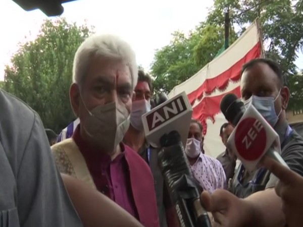 Jammu and Kashmir Lieutenant Governor Manoj Sinha (Photo/ANI)