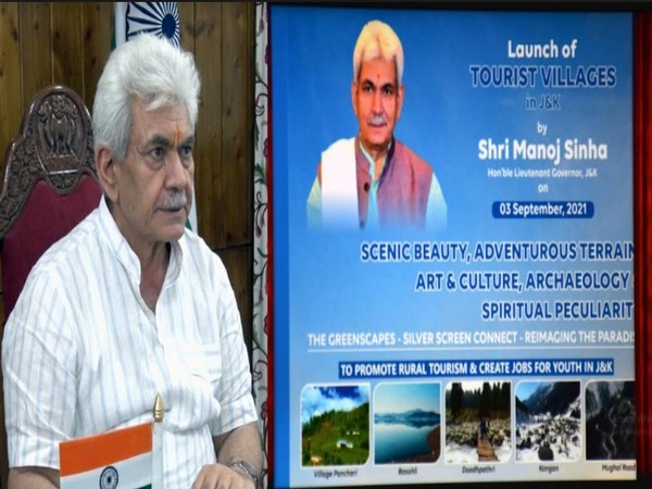 Lieutenant Governor Manoj Sinha speaking at  the launch (Photo/ANI) 